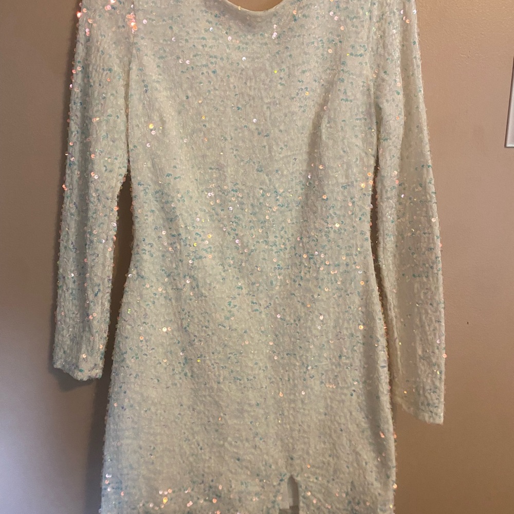 Crystal Doll Iridescent Sequin Dress